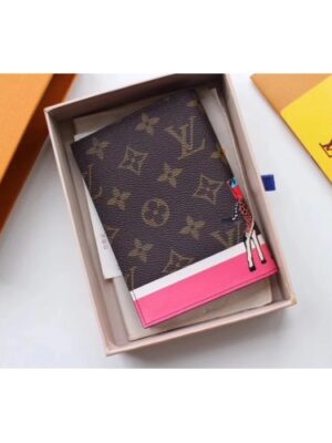 Louis Vuitton Replica Monogram Canvas Passport Cover M62089 Red