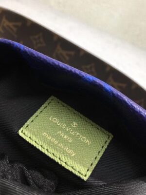 Louis Vuitton Replica Monogram Canvas Phone Bag Blue 2018