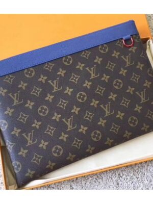 Louis Vuitton Replica Monogram Canvas Pochette Apollo Bag M63048 Blue 2018