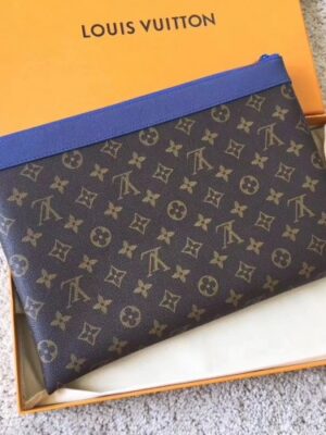 Louis Vuitton Replica Monogram Canvas Pochette Apollo Bag M63048 Blue 2018