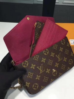 Louis Vuitton Replica Monogram Canvas Pochette Felicie Chain Wallet M61276 Bag