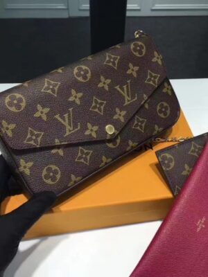 Louis Vuitton Replica Monogram Canvas Pochette Felicie Chain Wallet M61276 Bag