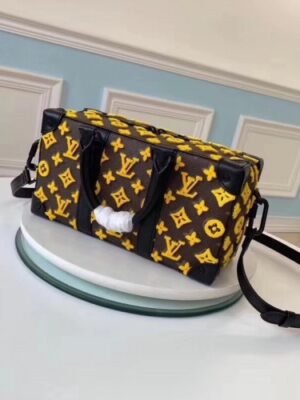 Louis Vuitton Replica Monogram Canvas Rectangle Runway Bag M44483 Yellow Logo 2019