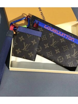 Louis Vuitton Replica Monogram Canvas Ribbon Pouches and Card Holder M63045 2018