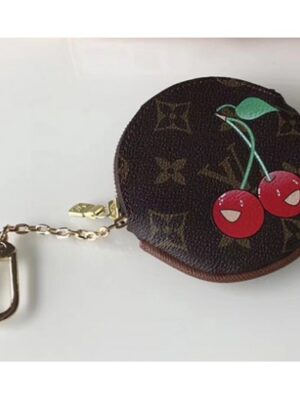 Louis Vuitton Replica Monogram Canvas Round Coin Purse Cherry 2018