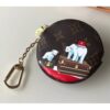 Louis Vuitton Replica Monogram Canvas Round Coin Purse M62088 Polar Bears 2018