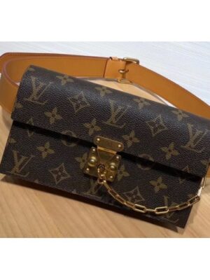 Louis Vuitton Replica Monogram Canvas S Lock Belt Pouch PM/MM/GM Bag M44667/M68549/M68550 2019