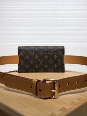 Louis Vuitton Replica Monogram Canvas S Lock Belt Pouch PM/MM/GM Bag M44667/M68549/M68550 2019