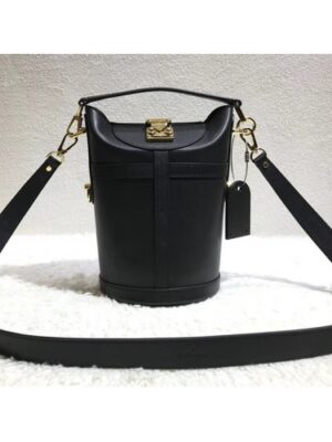 Louis Vuitton Replica Monogram Canvas Shoulder Bucket Bag Black 2018