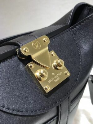 Louis Vuitton Replica Monogram Canvas Shoulder Bucket Bag Black 2018