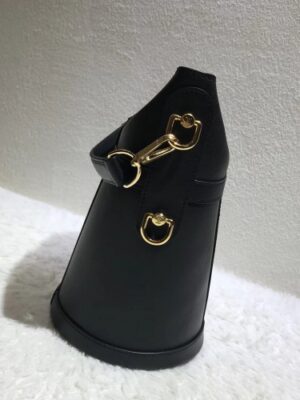 Louis Vuitton Replica Monogram Canvas Shoulder Bucket Bag Black 2018