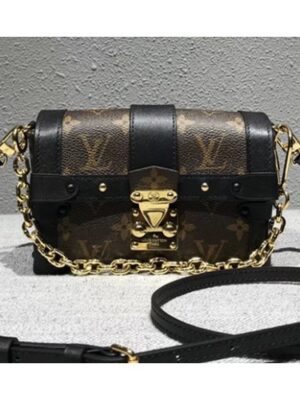 Louis Vuitton Replica Monogram Canvas Small Malle Chain Bag 2018