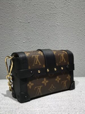 Louis Vuitton Replica Monogram Canvas Small Malle Chain Bag 2018