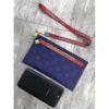 Louis Vuitton Replica Monogram Canvas Small Pouch Clutch Blue/Red 2018