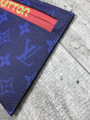 Louis Vuitton Replica Monogram Canvas Small Pouch Clutch Blue/Red 2018