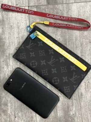 Louis Vuitton Replica Monogram Canvas Small Pouch Clutch Yellow 2018