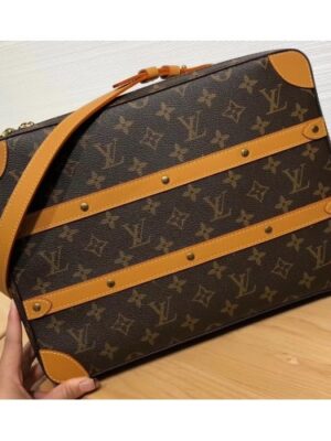 Louis Vuitton Replica Monogram Canvas Soft Trunk Messenger MM Bag M44754 2019