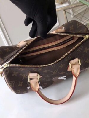 Louis Vuitton Replica Monogram Canvas Speedy Bandoulière 25 Bag M41113 Shiba Dog 2018