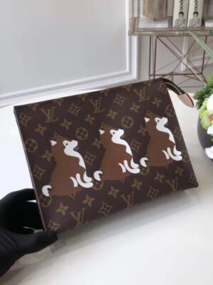 Louis Vuitton Replica Monogram Canvas Toiletry Pouch 26 Bag M47542 Shiba Dog 2018