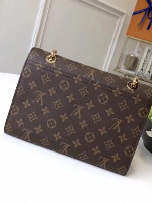 Louis Vuitton Replica Monogram Canvas With Colorful Calfskin Victoire Shoulder Bag M41730 Noir