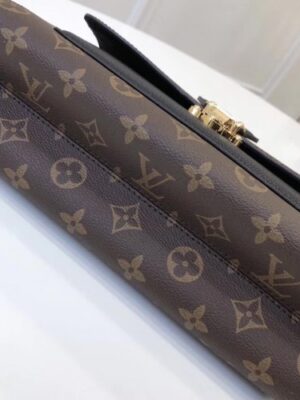 Louis Vuitton Replica Monogram Canvas With Colorful Calfskin Victoire Shoulder Bag M41730 Noir