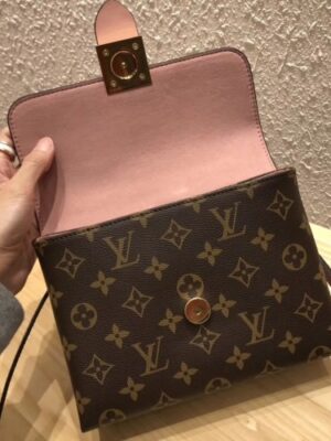 Louis Vuitton Replica Monogram Canvas and Leather Locky BB Bag M44080 Rose Poudre 2019