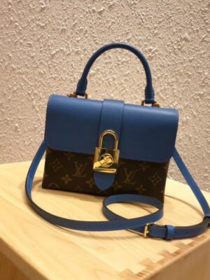 Louis Vuitton Replica Monogram Canvas and Leather Locky BB Bag M44321 Bleu Jean 2019