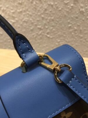 Louis Vuitton Replica Monogram Canvas and Leather Locky BB Bag M44321 Bleu Jean 2019