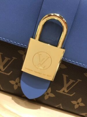 Louis Vuitton Replica Monogram Canvas and Leather Locky BB Bag M44321 Bleu Jean 2019