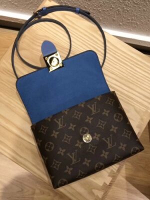 Louis Vuitton Replica Monogram Canvas and Leather Locky BB Bag M44321 Bleu Jean 2019