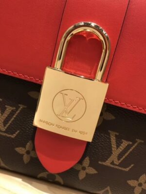 Louis Vuitton Replica Monogram Canvas and Leather Locky BB Bag M44322 Coquelicot 2019