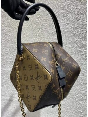 Louis Vuitton Replica Monogram Canvas and Monogram Reverse Cube Shaped Bag 2018