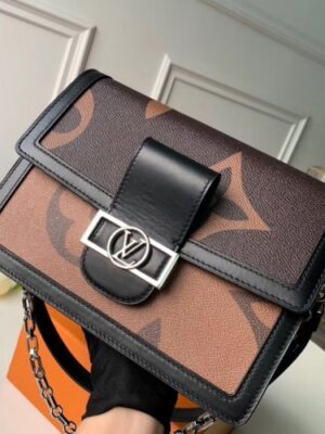 Louis Vuitton Replica Monogram Canvas and Reverse Dauphine MM Bag M44599 2019