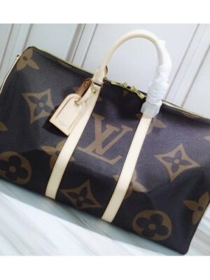 Louis Vuitton Replica Monogram Canvas and Reverse Keepall Bandoulière 50 Bag M41416 2019