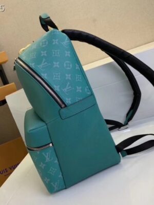 Louis Vuitton Replica Monogram Canvas and Taiga Leather Discovery Backpack PM Bag M30227 Green 2019