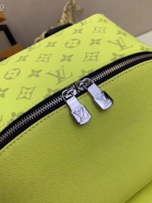 Louis Vuitton Replica Monogram Canvas and Taiga Leather Discovery Backpack PM Bag M30228 Yellow 2019