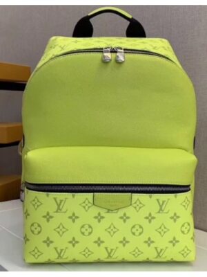 Louis Vuitton Replica Monogram Canvas and Taiga Leather Discovery Backpack PM Bag M30228 Yellow 2019