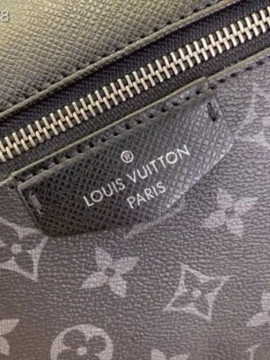 Louis Vuitton Replica Monogram Canvas and Taiga Leather Discovery Backpack PM Bag M30230 Black 2019