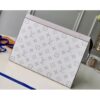 Louis Vuitton Replica Monogram Canvas/Taiga Leather Pochette Voyage MM Bag White 2019