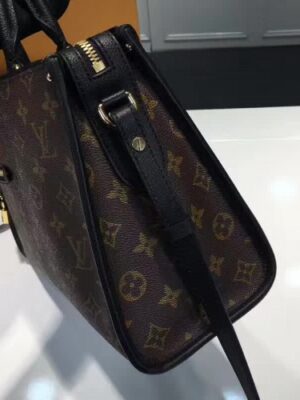 Louis Vuitton Replica Monogram Coated Canvas Popincourt PM M43434  Black 2017