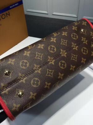 Louis Vuitton Replica Monogram Coated Canvas Popincourt PM M43434  Red 2017