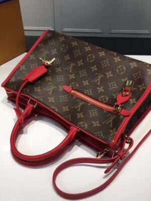 Louis Vuitton Replica Monogram Coated Canvas Popincourt PM M43434  Red 2017