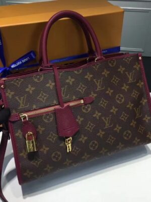 Louis Vuitton Replica Monogram Coated Canvas Popincourt PM M43462  Raisin 2017