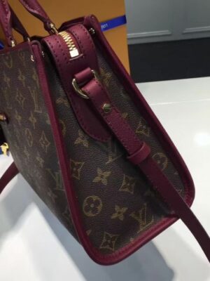 Louis Vuitton Replica Monogram Coated Canvas Popincourt PM M43462  Raisin 2017