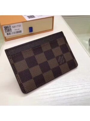 Louis Vuitton Replica Monogram Ebene Canvas Card Holder M60703