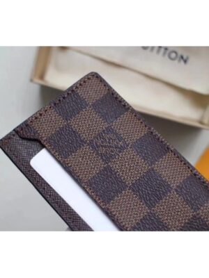 Louis Vuitton Replica Monogram Ebene Canvas Coin Card Holder M62666