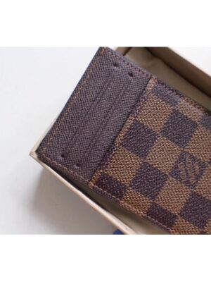 Louis Vuitton Replica Monogram Ebene Canvas Coin Card Holder M62666