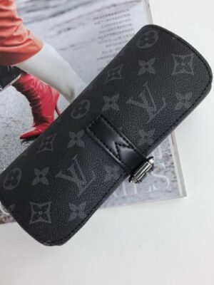 Louis Vuitton Replica Monogram Eclipse Canvas 3 WATCH CASE M43385