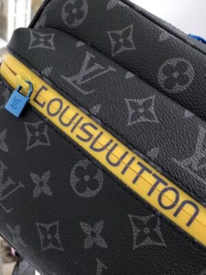 Louis Vuitton Replica Monogram Eclipse Canvas Camera Shoulder Bag Yellow 2018