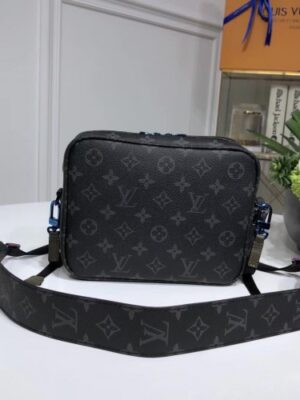 Louis Vuitton Replica Monogram Eclipse Canvas Camera Shoulder Bag Yellow 2018